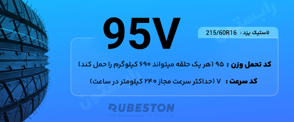 لاستیک یزد مدل اسکای سایز 16